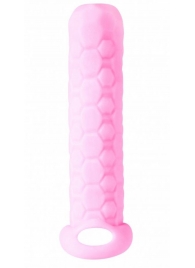 Розовый фаллоудлинитель Homme Long - 13,5 см. - Lola Games - в Рубцовске купить с доставкой