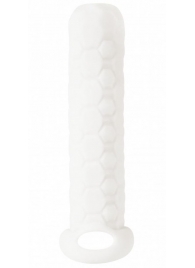 Белый фаллоудлинитель Homme Long - 13,5 см. - Lola Games - в Рубцовске купить с доставкой