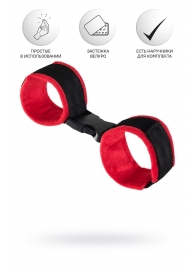 Красно-черные велюровые оковы Anonymo - ToyFa - купить с доставкой в Рубцовске