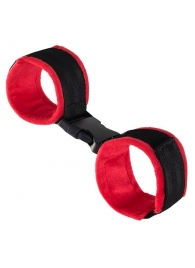 Красно-черные велюровые оковы Anonymo - ToyFa - купить с доставкой в Рубцовске