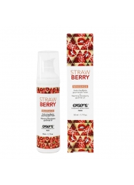 Разогревающее массажное масло  с ароматом клубники Gourmet Strawberry - 50 мл. - Exsens - купить с доставкой в Рубцовске