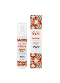 Разогревающее массажное масло Gourmet White Peach Organic с органическими ингредиентами - 50 мл. - Exsens - купить с доставкой в Рубцовске