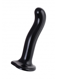 Черный стимулятор для пар P G-Spot Dildo Size L - 19 см. - Strap-on-me - в Рубцовске купить с доставкой