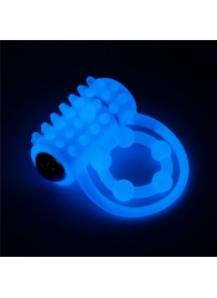 Голубое, светящееся в темноте виброкольцо Lumino Play Vibrating Penis Ring - Lovetoy - в Рубцовске купить с доставкой