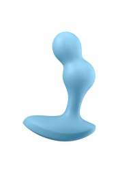 Голубой анальный вибростимулятор Deep Driver - 11,2 см. - Satisfyer - в Рубцовске купить с доставкой