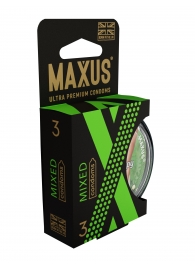 Презервативы в пластиковом кейсе MAXUS AIR Mixed - 3 шт. - Maxus - купить с доставкой в Рубцовске