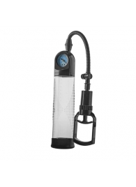 Прозрачная вакуумная помпа с манометром Deluxe Penis Pump - Dream Toys - в Рубцовске купить с доставкой