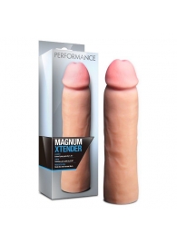 Телесная фаллическая насадка на пенис Magnum Xtender - 23 см. - Blush Novelties - в Рубцовске купить с доставкой