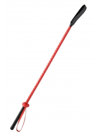 Красно-черный гладкий стек - 71 см. - Fetish Tentation - купить с доставкой в Рубцовске