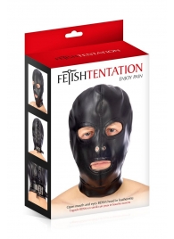 Маска-шлем с прорезями для глаз и рта - Fetish Tentation - купить с доставкой в Рубцовске