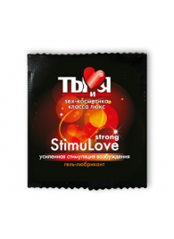 Разогревающий гель-лубрикант Stimulove Strong в одноразовой упаковке - 4 гр. - Биоритм - купить с доставкой в Рубцовске