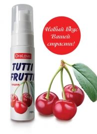 Гель-смазка Tutti-frutti с вишнёвым вкусом - 30 гр. - Биоритм - купить с доставкой в Рубцовске