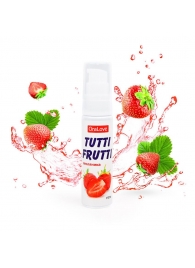 Гель-смазка Tutti-frutti с земляничным вкусом - 30 гр. - Биоритм - купить с доставкой в Рубцовске