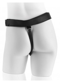 Страпон с телесной насадкой 7  Uncut with Strap on Harness - 18 см. - Pipedream - купить с доставкой в Рубцовске