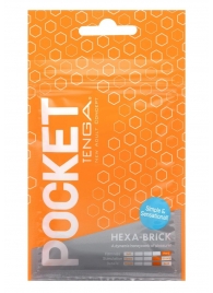 Карманный мастурбатор HEXA-BRICK - Tenga - в Рубцовске купить с доставкой