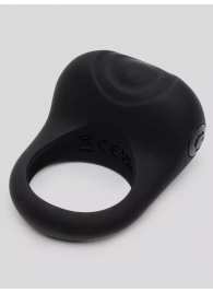 Черное эрекционное виброкольцо Sensation Rechargeable Vibrating Love Ring - Fifty Shades of Grey - в Рубцовске купить с доставкой
