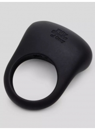 Черное эрекционное виброкольцо Sensation Rechargeable Vibrating Love Ring - Fifty Shades of Grey - в Рубцовске купить с доставкой