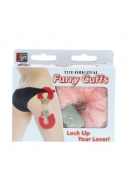 Металлические наручники с розовой меховой опушкой METAL HANDCUFF WITH PLUSH PINK - Dream Toys - купить с доставкой в Рубцовске