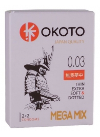 Набор из 4 презервативов OKOTO MegaMIX - Sitabella - купить с доставкой в Рубцовске