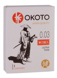 Ультратонкие презервативы OKOTO Ultra Thin - 3 шт. - Sitabella - купить с доставкой в Рубцовске