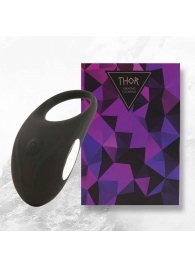 Черное эрекционное виброкольцо Thor Cockring - FeelzToys - в Рубцовске купить с доставкой