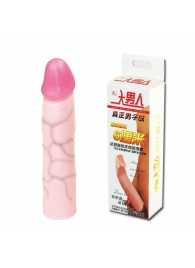 Удлиняющая насадка на пенис Deep Love - 21,5 см. - Baile - в Рубцовске купить с доставкой
