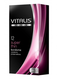 Ультратонкие презервативы VITALIS PREMIUM super thin - 12 шт. - Vitalis - купить с доставкой в Рубцовске