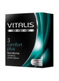 Контурные презервативы VITALIS PREMIUM comfort plus - 3 шт. - Vitalis - купить с доставкой в Рубцовске