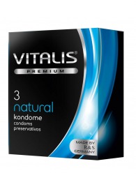 Классические презервативы VITALIS PREMIUM natural - 3 шт. - Vitalis - купить с доставкой в Рубцовске