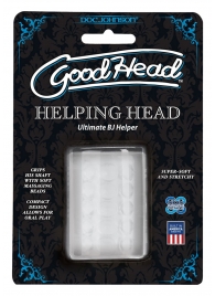 Прозрачный мастурбатор HELPING HEAD - Doc Johnson - в Рубцовске купить с доставкой