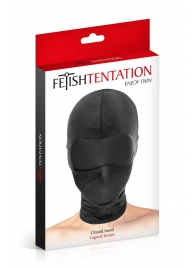 Сплошная маска-шлем с имитацией повязки для глаз - Fetish Tentation - купить с доставкой в Рубцовске