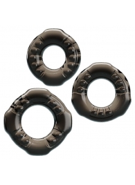 Набор из 3 эластичных дымчатых эрекционных колец - Baile - в Рубцовске купить с доставкой