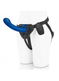 Синяя насадка Remote Control P-Spot G-Spot с черными трусиками - 20 см. - Pegasus - купить с доставкой в Рубцовске