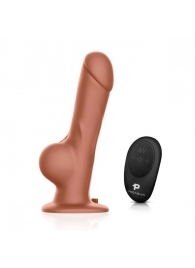 Реалистичный страпон с радиоуправлением Remote Control Realistic - 21 см. - Pegasus - купить с доставкой в Рубцовске
