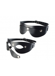 Черная кожаная маска  Новичок - Sitabella - купить с доставкой в Рубцовске