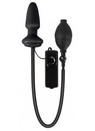 Черный анальный вибростимулятор с расширением Fanny Hills Butt Plug - Orion