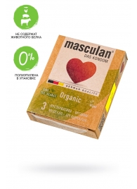 Экологически чистые презервативы Masculan Organic - 3 шт. - Masculan - купить с доставкой в Рубцовске