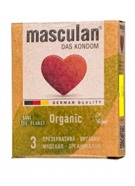 Экологически чистые презервативы Masculan Organic - 3 шт. - Masculan - купить с доставкой в Рубцовске
