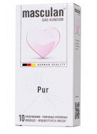 Супертонкие презервативы Masculan Pur - 10 шт. - Masculan - купить с доставкой в Рубцовске