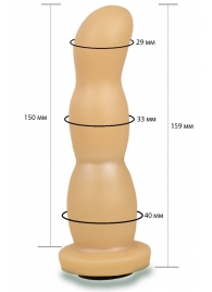 Телесная рельефная насадка Harness - 15,9 см. - LOVETOY (А-Полимер) - купить с доставкой в Рубцовске