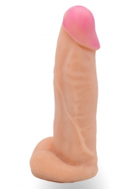 Телесная насадка на Harness с коннектором в ламинате - 20 см. - LOVETOY (А-Полимер) - купить с доставкой в Рубцовске