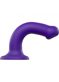 Фиолетовый фаллоимитатор-насадка Strap-On-Me Dildo Dual Density size M - 18 см. - Strap-on-me - купить с доставкой в Рубцовске