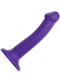 Фиолетовый фаллоимитатор-насадка Strap-On-Me Dildo Dual Density size M - 18 см. - Strap-on-me - купить с доставкой в Рубцовске