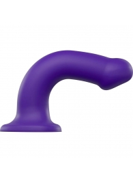 Фиолетовый фаллоимитатор-насадка Strap-On-Me Dildo Dual Density size L - 19 см. - Strap-on-me - купить с доставкой в Рубцовске
