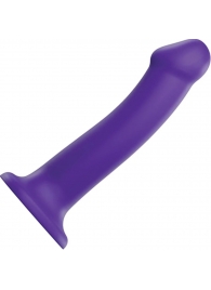 Фиолетовый фаллоимитатор-насадка Strap-On-Me Dildo Dual Density size L - 19 см. - Strap-on-me - купить с доставкой в Рубцовске