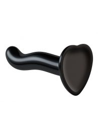 Черный фаллоимитатор-насадка Strap-On-Me P G spot Dildo size S - 16,4 см. - Strap-on-me - купить с доставкой в Рубцовске