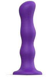 Фиолетовая насадка Strap-On-Me Dildo Geisha Balls size XL - Strap-on-me - купить с доставкой в Рубцовске