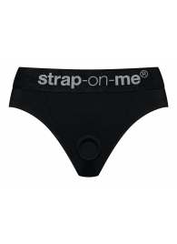 Черные трусики для насадок Heroine Lingerie Harness - size S - Strap-on-me - купить с доставкой в Рубцовске