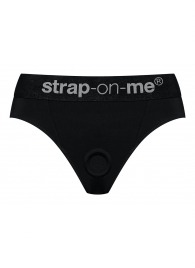 Черные трусики для насадок Heroine Lingerie Harness - size M - Strap-on-me - купить с доставкой в Рубцовске