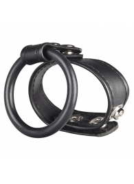Двойное кольцо выносливости на пенис DUAL STAMINA RING - BlueLine - в Рубцовске купить с доставкой